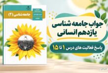 پاسخ فعالیت های جامعه شناسی یازدهم انسانی از درس اول تا پانزدهم