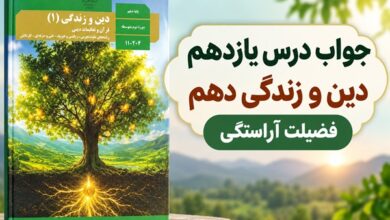جواب درس یازدهم دین و زندگی دهم فضیلت آراستگی