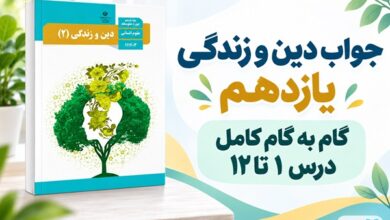 جواب دین و زندگی یازدهم، گام به گام درس اول تا دوازدهم