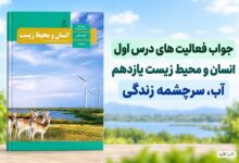 جواب فعالیت های درس اول انسان و محیط زیست یازدهم آب سرچشمه زندگی