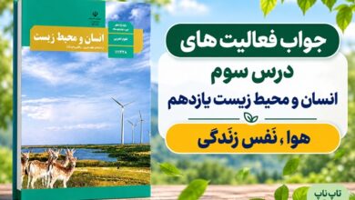 جواب فعالیت های درس سوم انسان و محیط زیست یازدهم هوا نفس زندگی