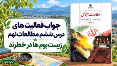 جواب فعالیت های درس ششم مطالعات نهم زیست بوم ها در خطرند