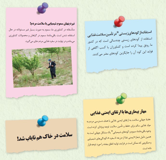 جواب فعالیت ۱ صفحه ۲۲ انسان و محیط زیست یازدهم