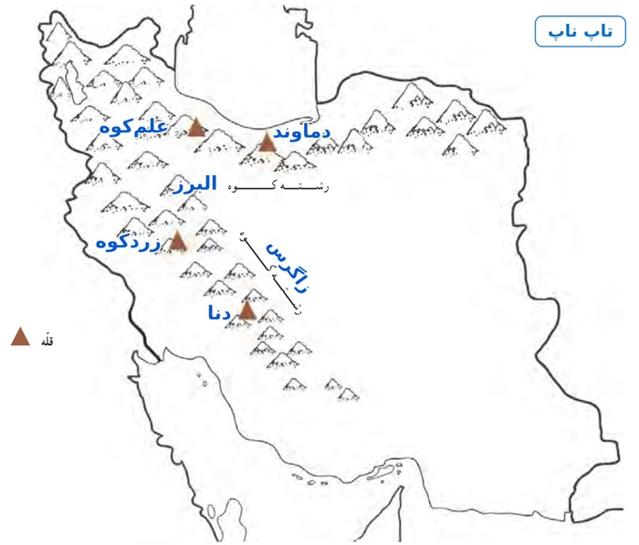 جواب کاربرگ ۱۰ ناهمواری‌های ایران مطالعات اجتماعی چهارم سوال دوم