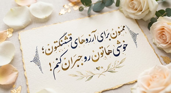 تشکر بابت تبریک تولد